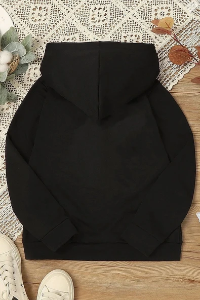 Çocuk Yin Yang Cats Baskılı Sweatshirt - 2