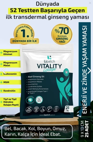 ipatch VITALITY Life Style Zindelik ve Denge Bandı 25 Adet
