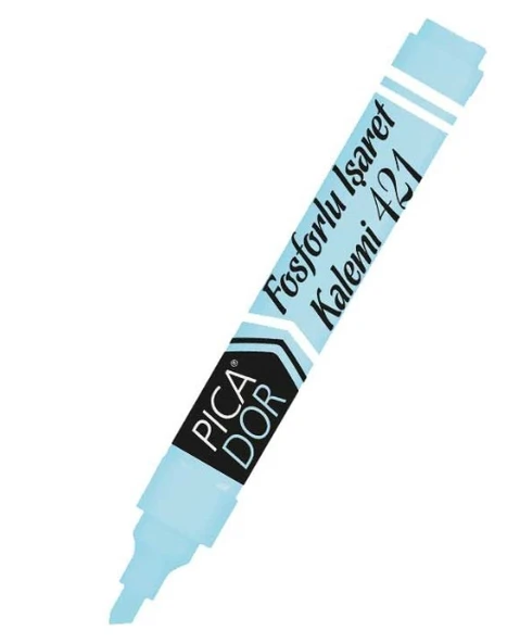 Picador Fosforlu Kalem Doldurulabilir Mavi - 3 adet ürün görseli 1