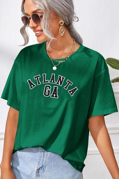 Unisex Atlanta Baskılı T-shirt ürün görseli