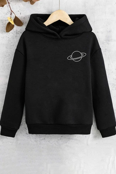 Çocuk SATURN Temalı Baskılı Sweatshirt