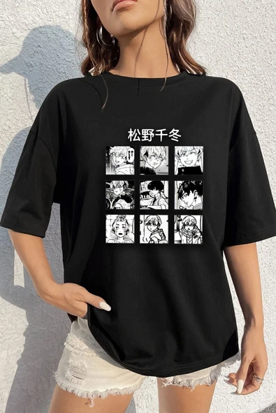 Unisex Ken Kaneki Baskılı T-shirt - Resim 7