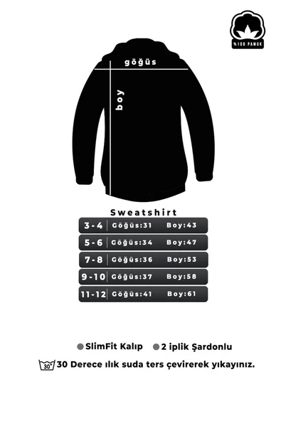 Çocuk Aleman Rapero Baskılı Sweatshirt - Resim 3