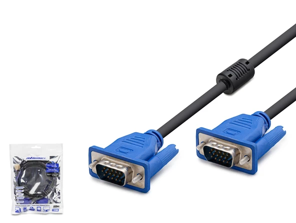 Hadron HDX7784 VGA (M) TO VGA (M) KABLO OD6.0 1.5MT