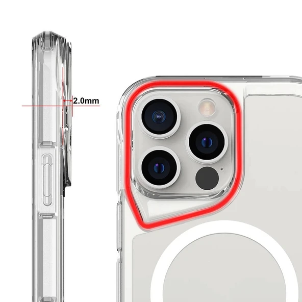 Apple iPhone 16 Pro Max Kılıf Zore M-safe Şarj Özellikli T-Max M-safe Kapak - 6