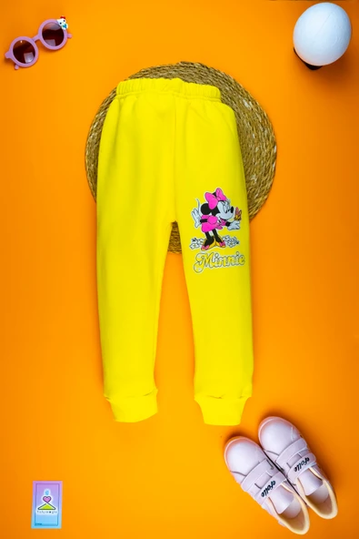 Karakter Desenli Takım - Şardonlu Yumuşacık Pamuklu 3 İplik Kız Çocuk Alt Üst Takım - Resim 12