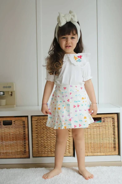 Çocuk Etek - Bluz Takım  2-8 Yaş - Resim 6