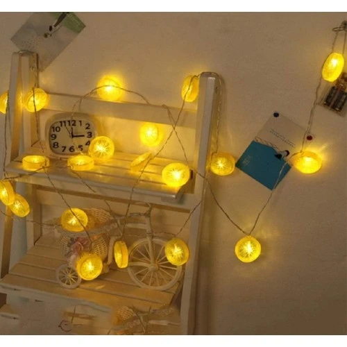 2m 10 Led Pilli 2 Kademeli Limon Led Işık - Resim 3