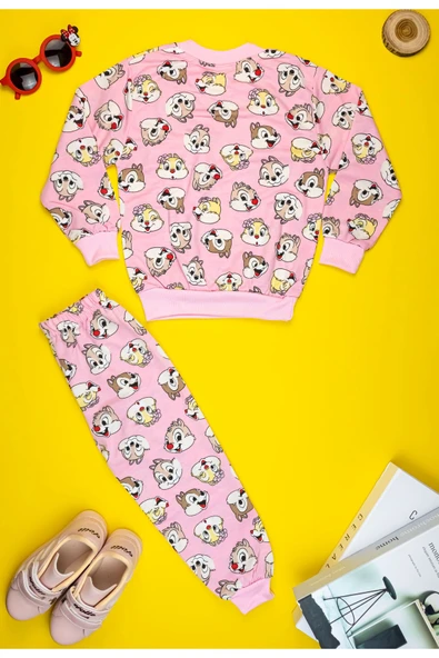 Çocuklar için Mükemmel: Chip ve Dale Desenli Sweat Takımı - 7