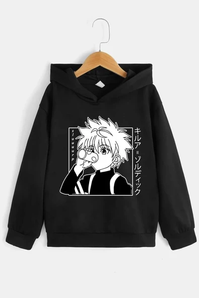 Çocuk Killua Zoldyck Baskılı Sweatshirt