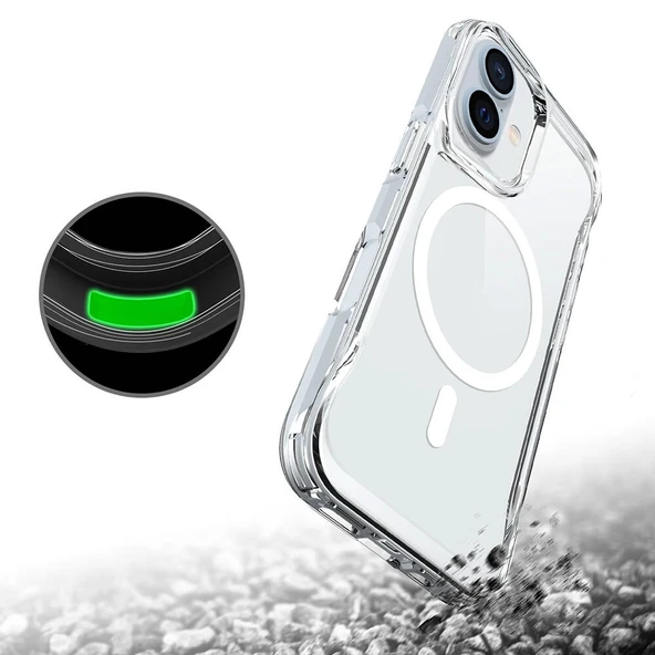 Apple iPhone 16 Kılıf Zore M-safe Şarj Özellikli T-Max M-safe Kapak - 7