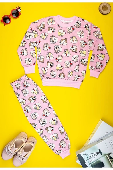 Çocuklar için Mükemmel: Chip ve Dale Desenli Sweat Takımı