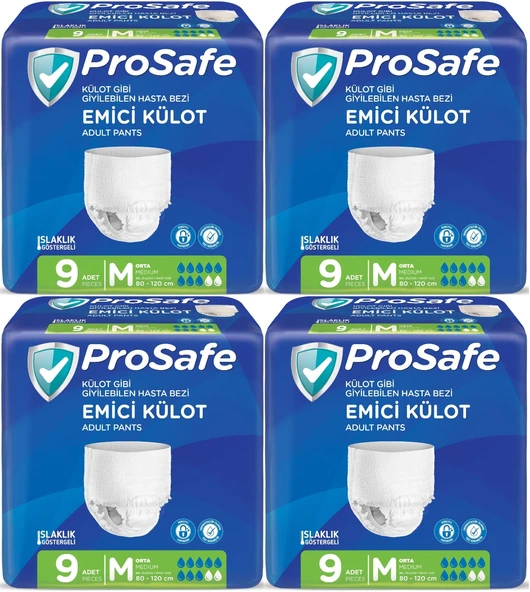 Prosafe Emici Külot Hasta Bezi Orta-Medium 36 Adet (4PK*9)