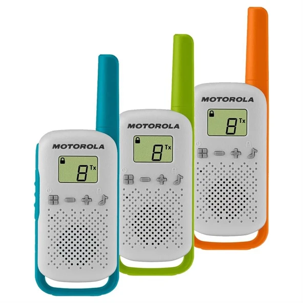 Motorola TLKR-T42 4 Km Kırmızı Pmr El Telsizi (2'li Paket)