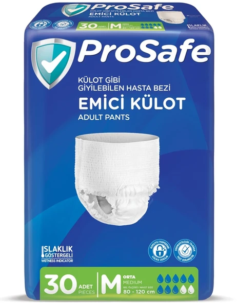 Prosafe Emici Külot Hasta Bezi Orta-Medium 30 Adet Tekli Pk ürün görseli
