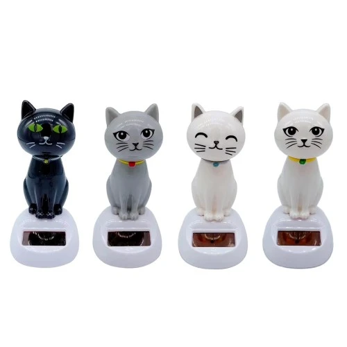 Güneş Enerjili Solar Sallanan Kedi ürün görseli 1