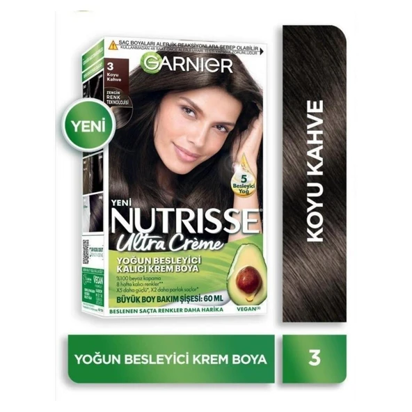 Garnier Nutrısse Ultra Yoğun Besleyici Kalıcı Krem Boya 3 Koyu Kahve - 2