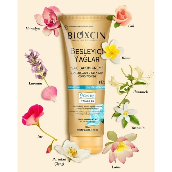 Bioxcin Besleyici Yağlar Saç Bakım Kremi (Kuru ve Yıpranmış Saçlar) 250ml - Resim 3