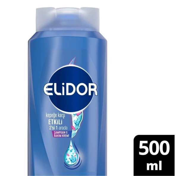 Elidor Kepeğe Karşı Etkili 2si 1 Arada Şampuan & Bakım Kremi 500ml ürün görseli 1