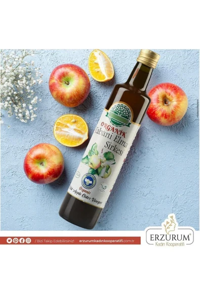 Organik Yabani Elma Sirkesi 500 Ml