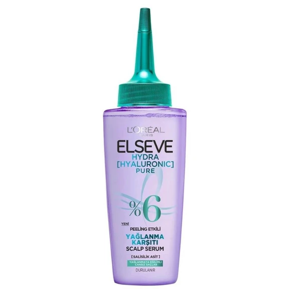 Elseve Hydra[hyaluronic] Pure Salisilik Asit Içeren Yağlanma Karşıtı Peeling Etkili Saç Derisi Serumu 102ml