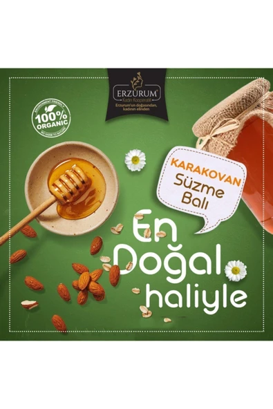 Kadın Kooperatifi Doğal Karakovan Süzme Bal 850 gr