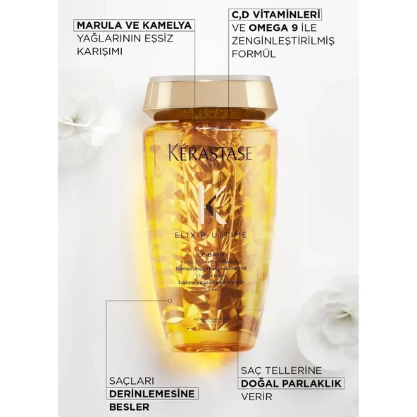 Kerastase Elixir Ultime Le Bain Şampuan 250ml - Resim 3