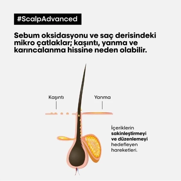 Loreal Professionnel Scalp Advanced Hassas Saç Derisi için Profesyonel Refill Şampuan 500ml - Resim 2