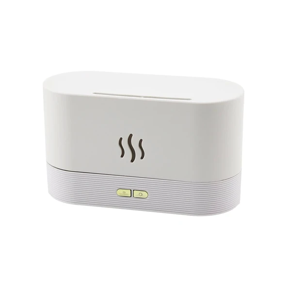 ALEV - GENİŞ OVAL 180ML USB ŞARJ -IŞIKLI HAVA NEMLENDİRİCİ -BUHAR MAKİNE -KOKU GİDERİCİ (4172)