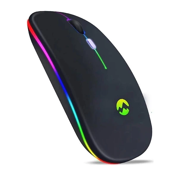 EVEREST SM-BT11 USB SİYAH 2IN1 BLUETOOTH 2.4GHZ ŞARJ EDİLEBİLİR KABLOSUZ MOUSE (4172)