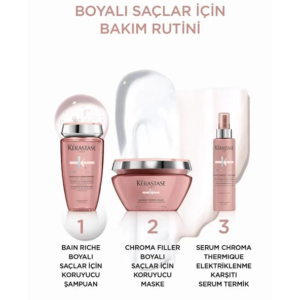 Kerastase Chroma Hasar Görmüş Boyalı Saçlar İçin Isıdan Koruyan Sprey 150ml - Resim 5