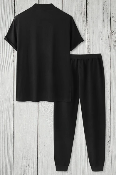 Unisex Alpha  Baskılı 2'li Eşofman Takımı - Resim 2