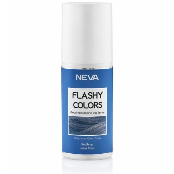 Neva Flashy Colors Geçici Renklendirici Saç Spreyi Kot Rengi 75ml