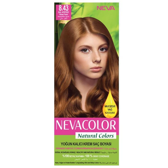 Neva Color Saç Boyası Seti 8-43 Bal Köpüğü