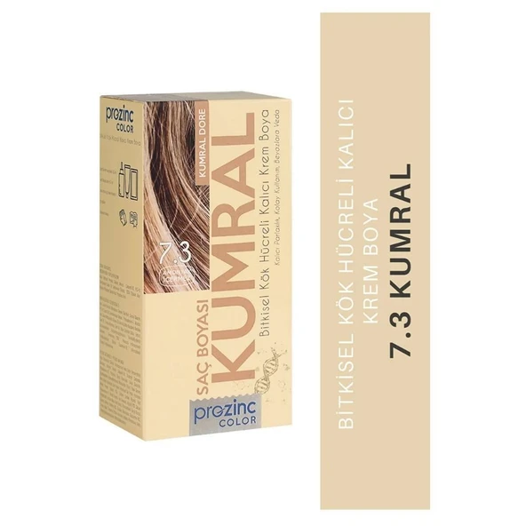 Prozinc Color Amonyaksız Bitkisel Kalıcı Saç Boyası 7-3 Kumral - Resim 2