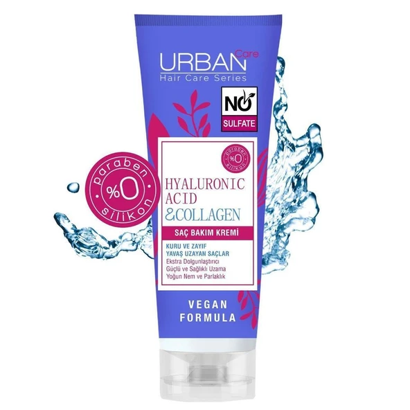 Urban Care Hyaluronik Asit & Kolajen Saç Bakım Kremi 250ml - Resim 3
