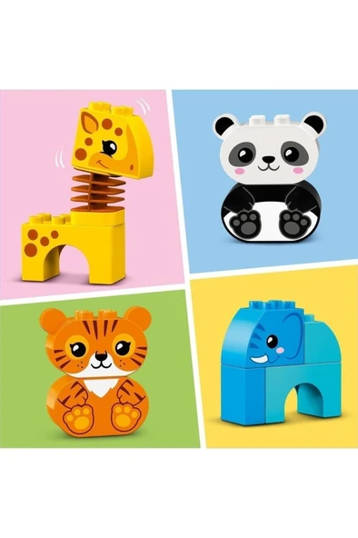 LEGO ® DUPLO® İlk Hayvan Trenim 10955 - Küçük Çocuklar İçin Çekmeli Hayvan Oyuncağı (15 Parça) - 5