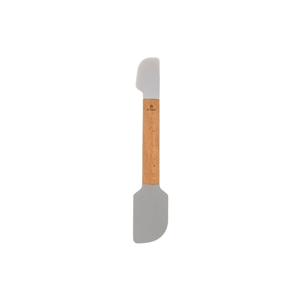 EMSAN SOFT SİLİKON FIRÇA SPATULA SETİ GRİ - 3