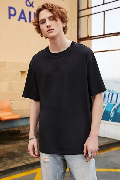 Unisex Yıldırım Baskılı T-shirt - 4