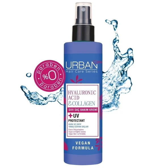 Urban Care Hyaluronik Asit & Kolajen Sıvı Saç Bakım Kremi 200ml - Resim 3