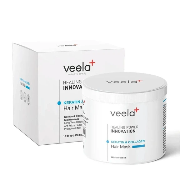 Veela Yıpranmış Saçlar için Kolajen ve Keratin Bakım Maskesi - Resim 2