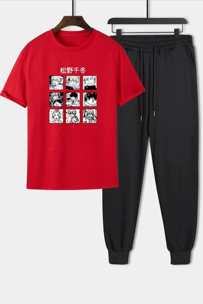 Unisex Ken Kaneki Baskılı 2'li Eşofman Takımı - 3