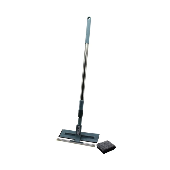 2IN1   UZATMALI - YEDEKLİ  MİKROFİBER MOP - CAMSİL (4172)