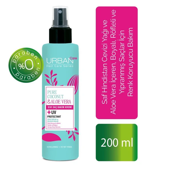 Urban Care Coconut&AloeVera Renk Koruyucu Sıvı Saç Kremi 200ml