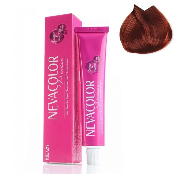 Nevacolor Tüp Saç Boyası 7-44 Yoğun Bakır 50ml