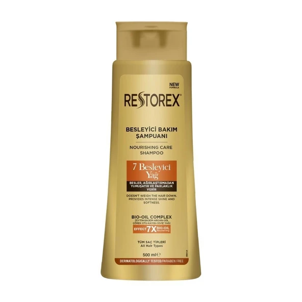 Restorex 7 Besleyici Yağ Saç Bakım Şampuanı 500 ml - Resim 2