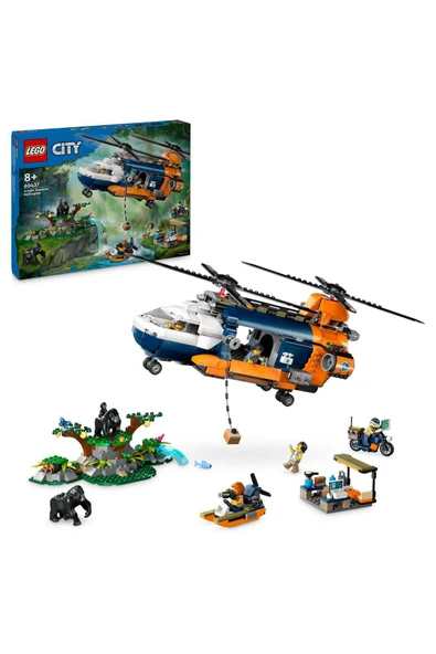 JUNGLE E-HELICOPTER AT BASE CAMP LEGO - 10