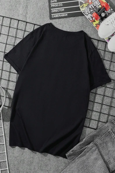 Pamuklu Miami Baskılı Oversize T-shirt - Resim 8