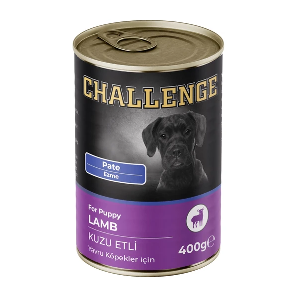 Challenge Pate Kuzu Etli Yavru Köpek Konservesi 400 gr (24 Adet) - Resim 2