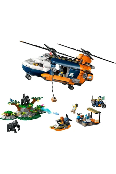 JUNGLE E-HELICOPTER AT BASE CAMP LEGO - 9